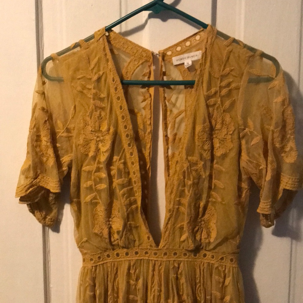 Golden yellow dress